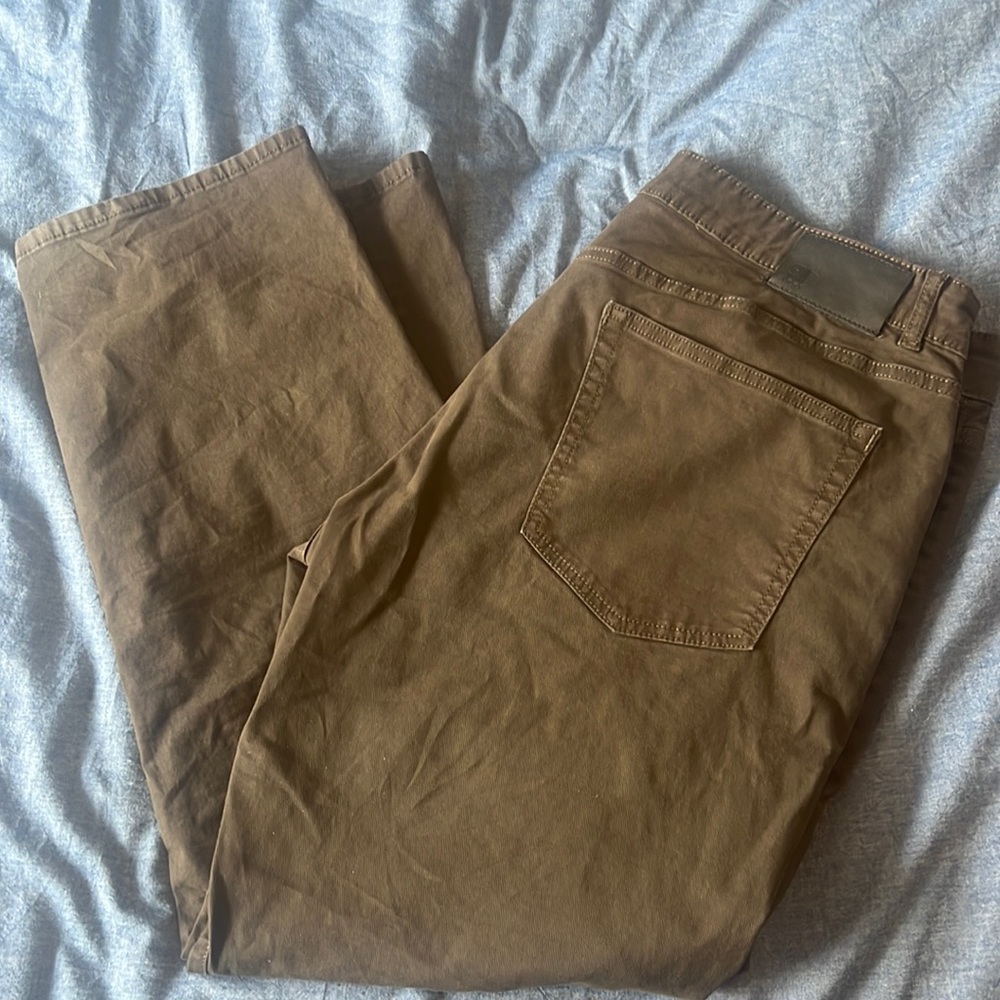 DL 1961 Avery Modern Straight Jeans Dark Green 38x30